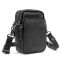 Мессенджер маленький кожаный черный TIDING BAG 333-1A