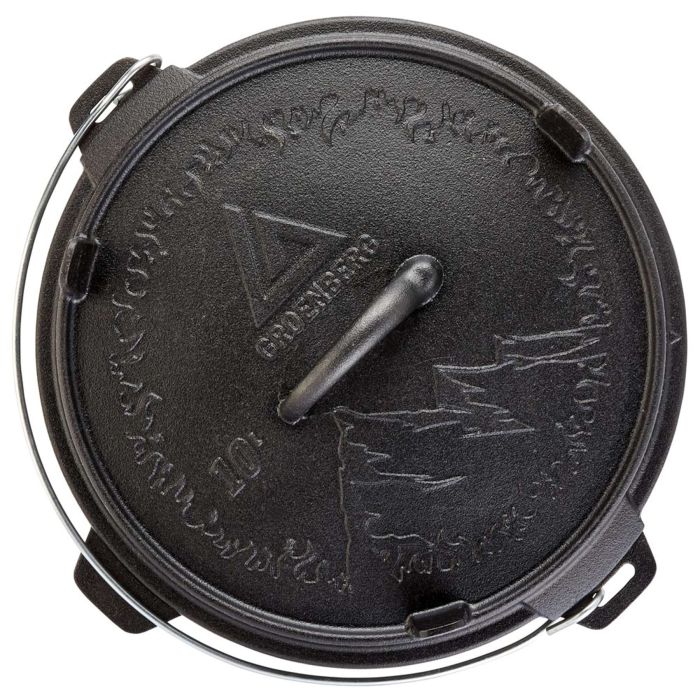 Котел с крышкой Groenberg Askja Pot 33 cm / 10 L Black (266018)