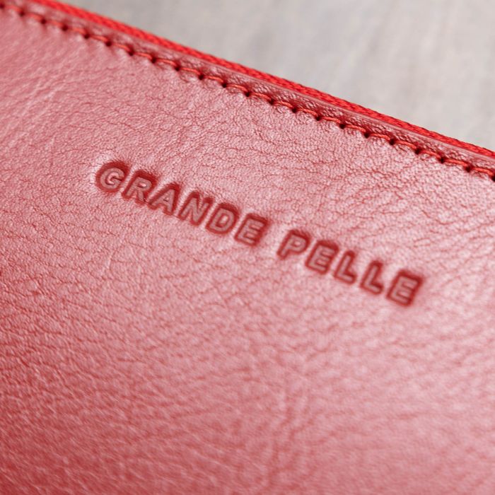 Стильний шкіряний жіночий гаманець Grande Pelle 11563 червоний