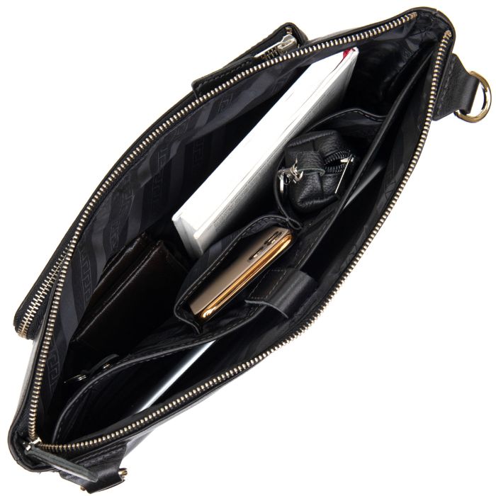 Шкіряна сумка для ноутбука Grande Pelle 11437 чорний