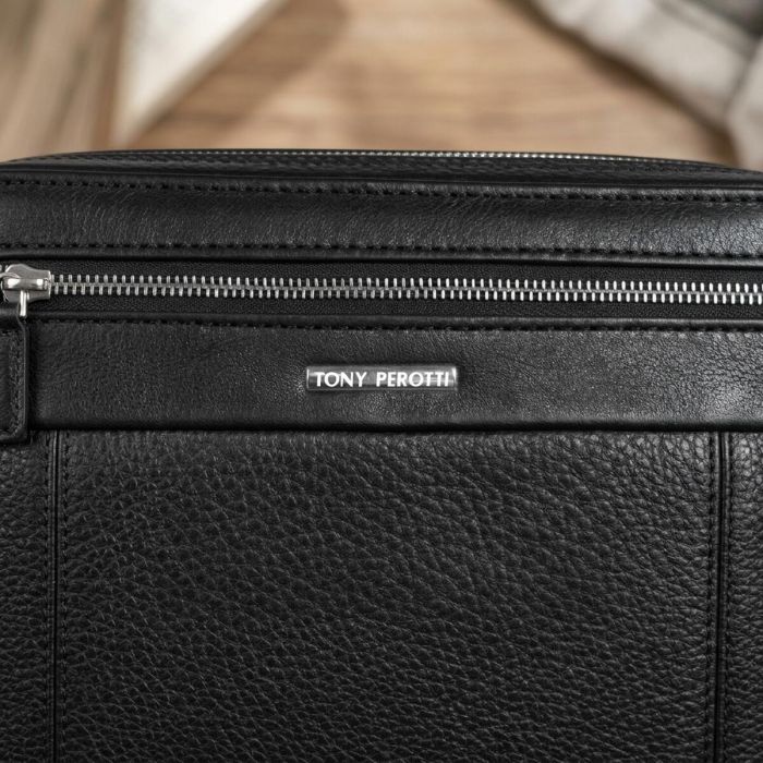 Чоловічий клатч Tony Perotti New Contatto 9323 nero (90425) Чорний