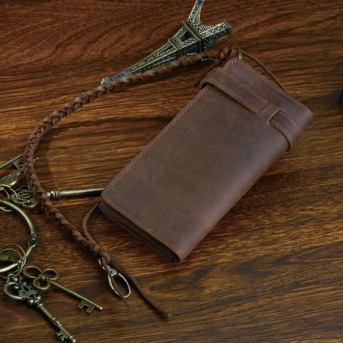 Чоловічий клатч 14383 з vintage шкіри Vintage коричневий