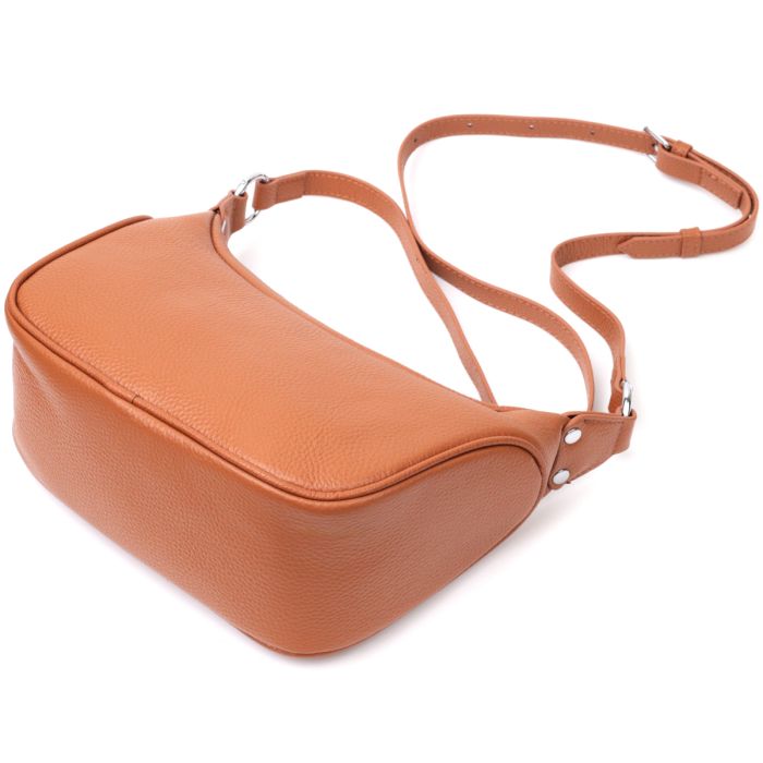 Сумка полукруглого формата с одной ручкой из натуральной кожи Vintage 22413 коричневая