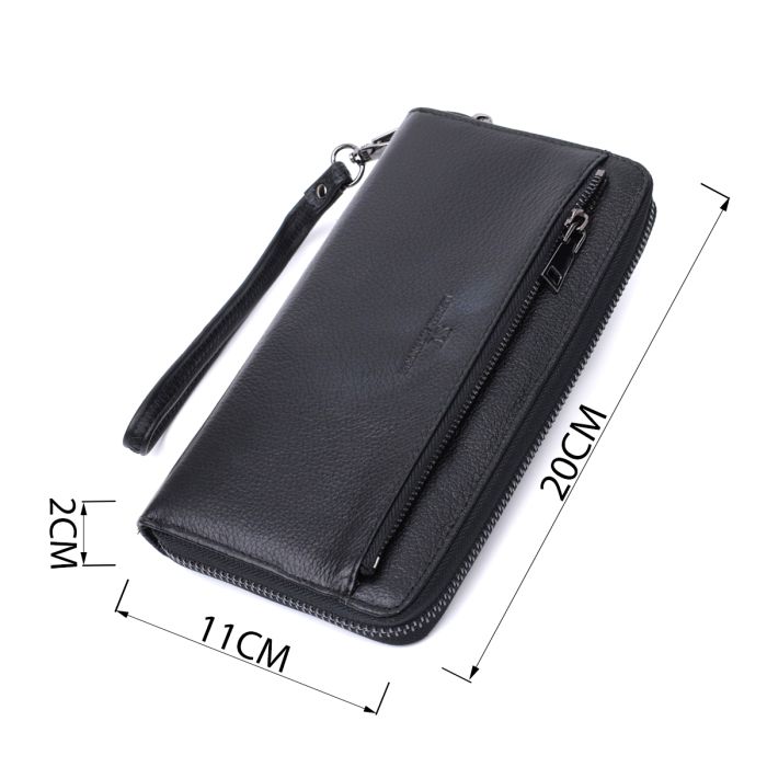 Зручний клатч для чоловіків із натуральної шкіри ST Leather 22681 чорний