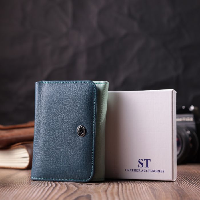 Барвистий жіночий гаманець із натуральної шкіри ST Leather 22493 різнокольоровий