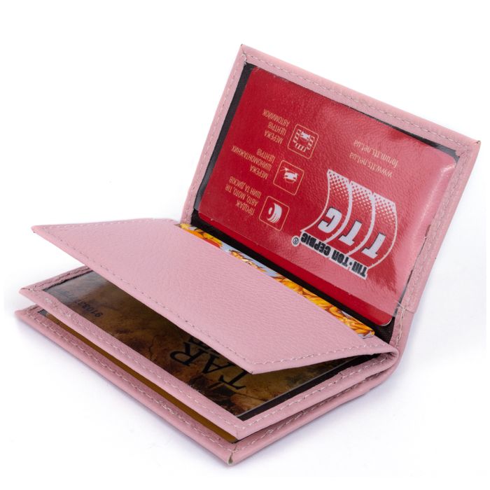 Візитниця-книга ST Leather 19220 рожева