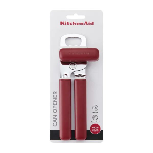 Відкривачка для банок і пляшок KitchenAid Classic, 20 см, червоний (KHA199OHEREG)
