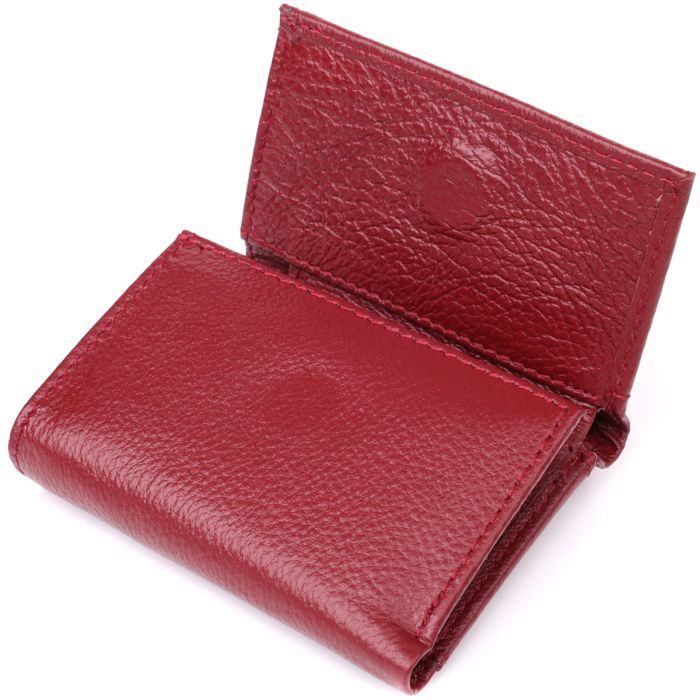 Миниатюрный женский кошелек из натуральной кожи ST Leather 23082 бордовый