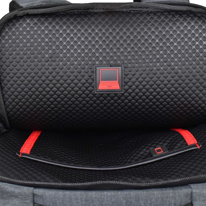 Рюкзак міський Semi Line USB 24 Dark Grey (P8003)