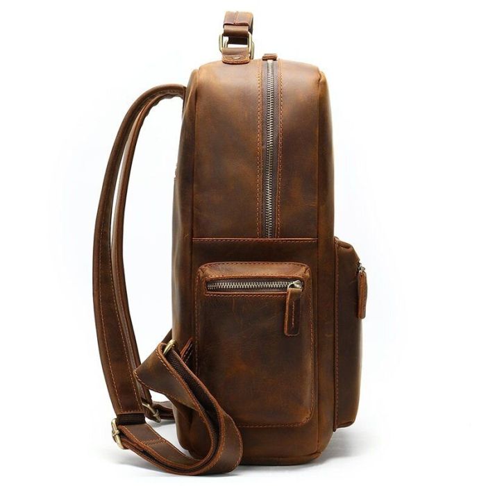 Рюкзак винтажный для ноутбука 14712 кожаный Vintage коричневый
