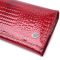 Лакированный женский кошелек с фактурой под рептилию из натуральной кожи ST Leather 22717 красный