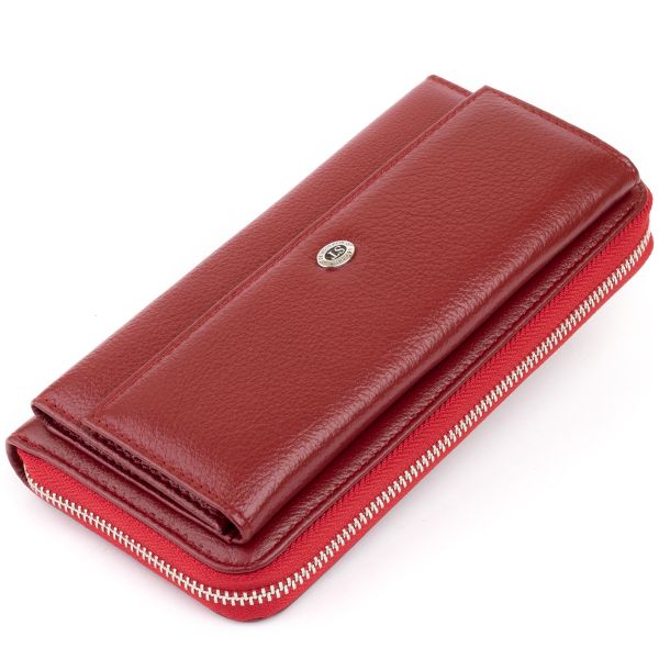Кошелек кожаный женский ST Leather 19293 бордовый