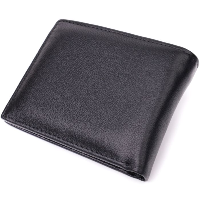 Гаманець-затиск з натуральної шкіри ST Leather 22476 чорний