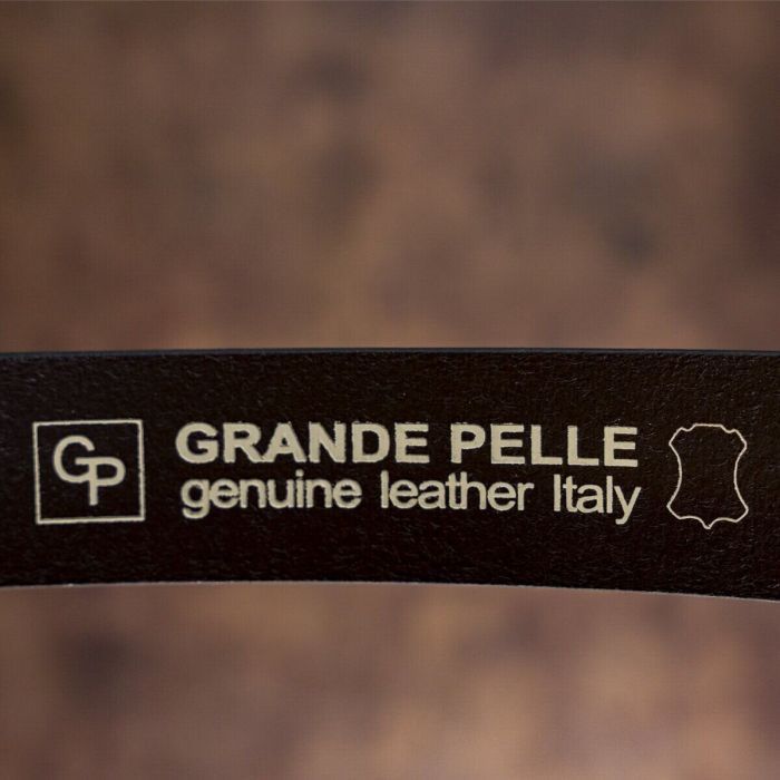 Ремень мужской Grande Pelle 00245 под брюки коричневый.