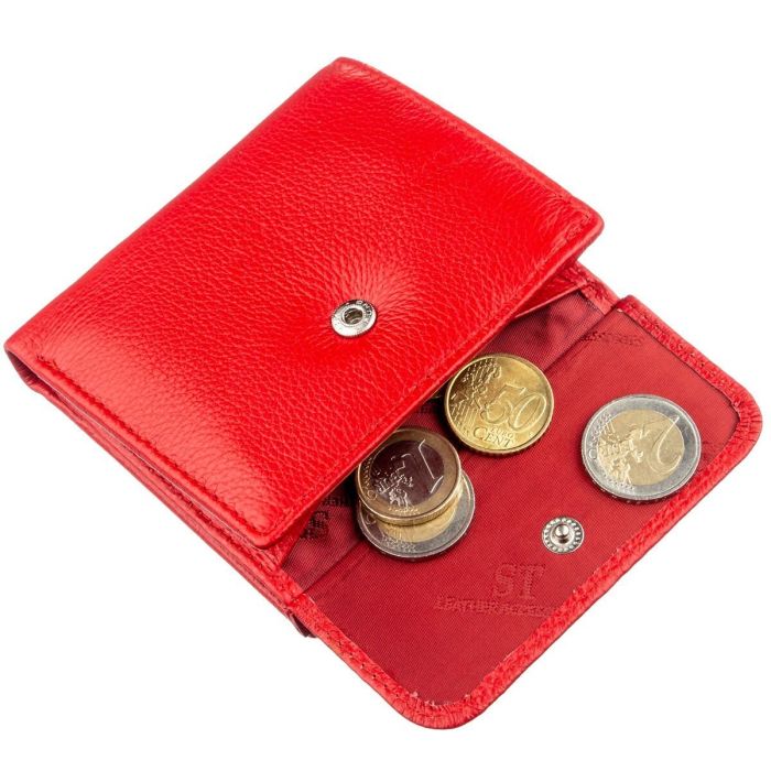Портмоне для жінок із монетницею ST Leather 18918 червоний
