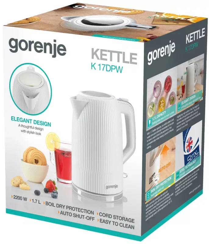Електрочайник GORENJE K 17 DPW