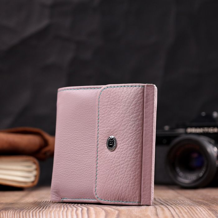 Кошелек для женщин среднего размера из натуральной кожи ST Leather 19495 лиловый