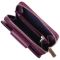 Практичний вертикальний портмоне для жінок з монетницею на блискавці з натуральної шкіри флотар Canpellini 21601 фіолетовий