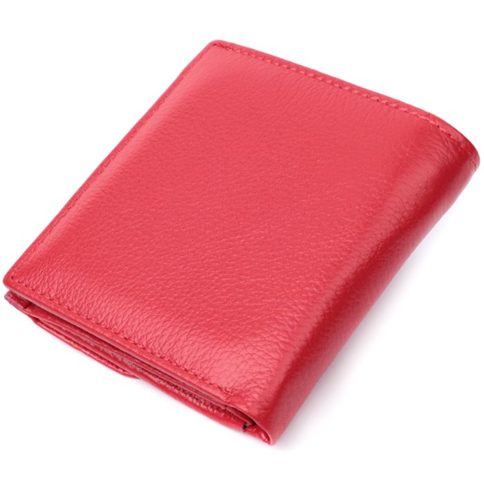 Зручне жіноче портмоне з натуральної шкіри ST Leather 22723 червоний