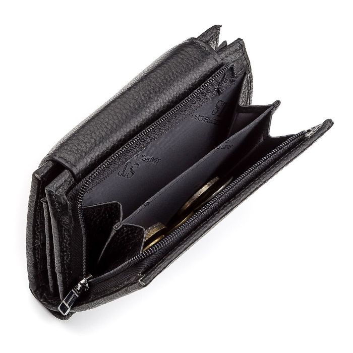 Кошелек женский ST Leather 18411 (ST410) компактный черный