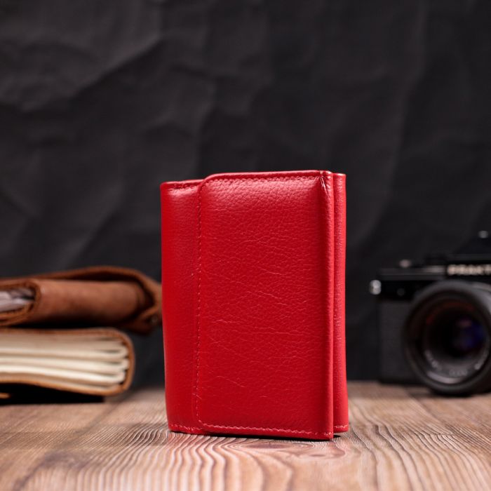 Горизонтальний гаманець для жінок із натуральної шкіри ST Leather 19478 червоний