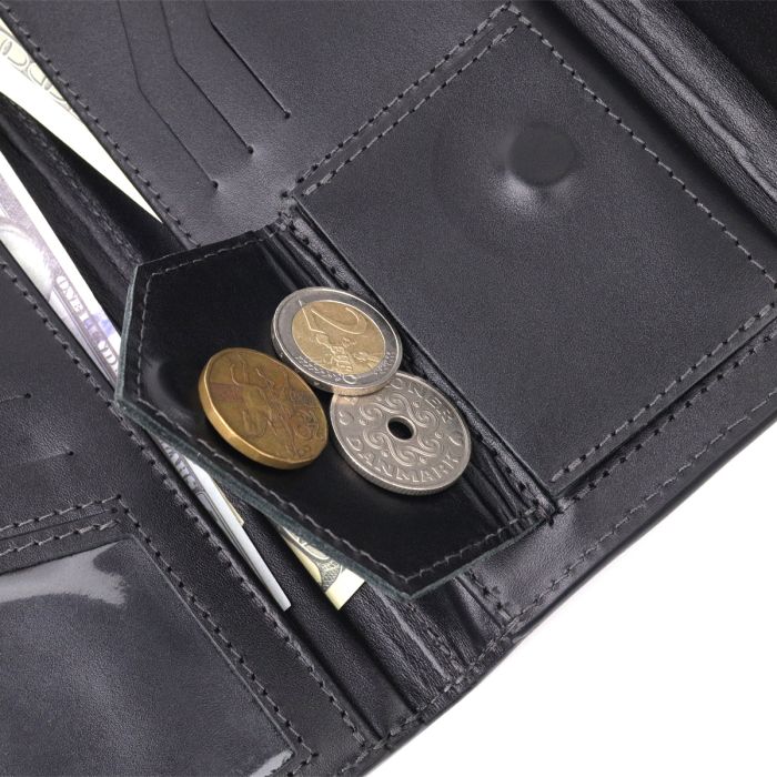 Практичне чоловіче портмоне Grande Pelle 11424 коричневе