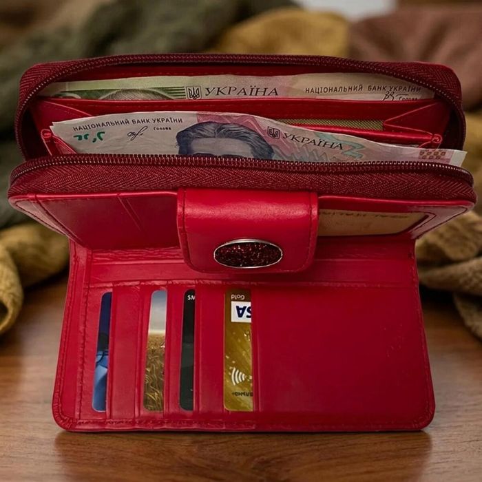 Жіночий гаманець Tony Perotti Swarovski 1655A marlboro (90001) червоний