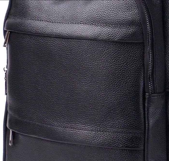 Чоловічий рюкзак для ноутбука та документів з натуральної шкіри Tiding Bag B2-37342A чорний
