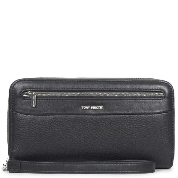 Чоловічий клатч Tony Perotti New Contatto 9323 nero (90425) Чорний
