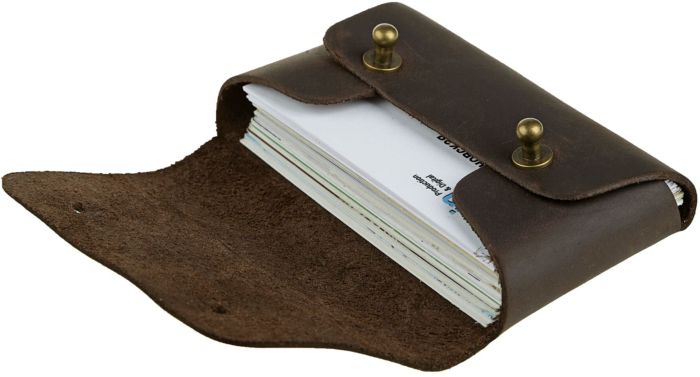 Візитниця SHVIGEL 16160 коричнева