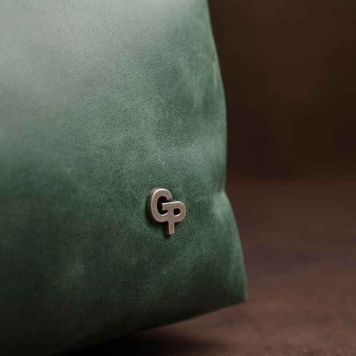 Шкіряна косметичка унісекс Grande Pelle 11572 зелений