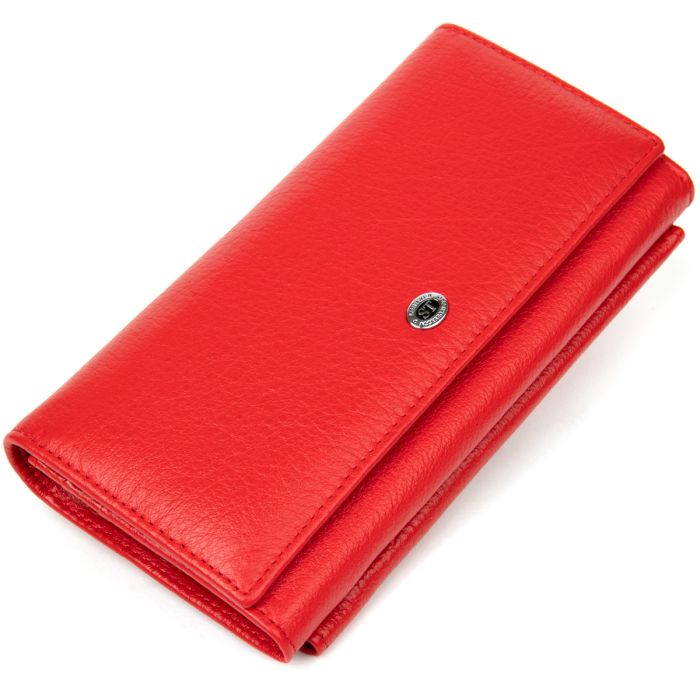 Классический женский кошелек ST Leather 19376 красный