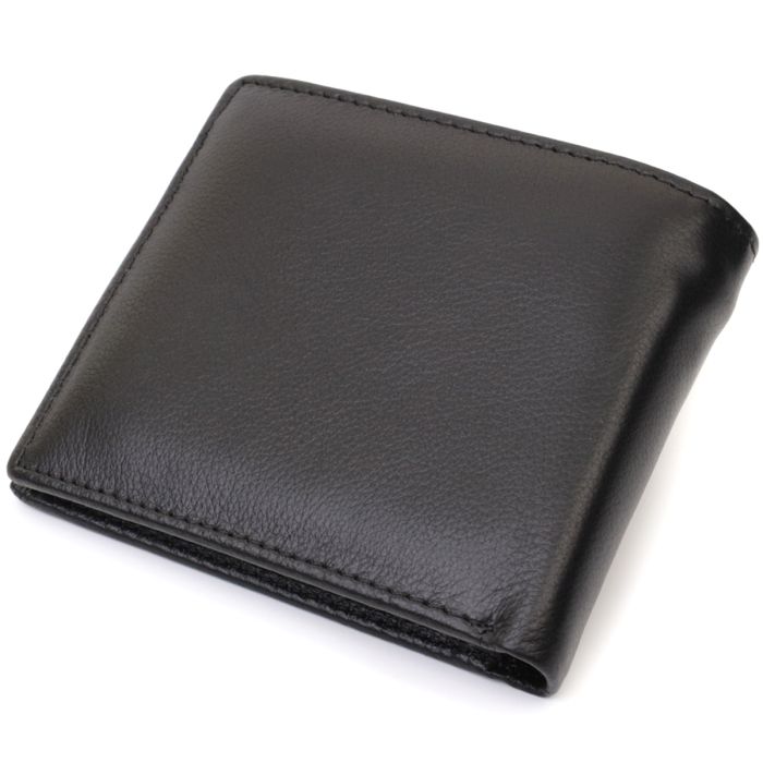 Мужской портмоне из натуральной кожи ST Leather 22734 черный
