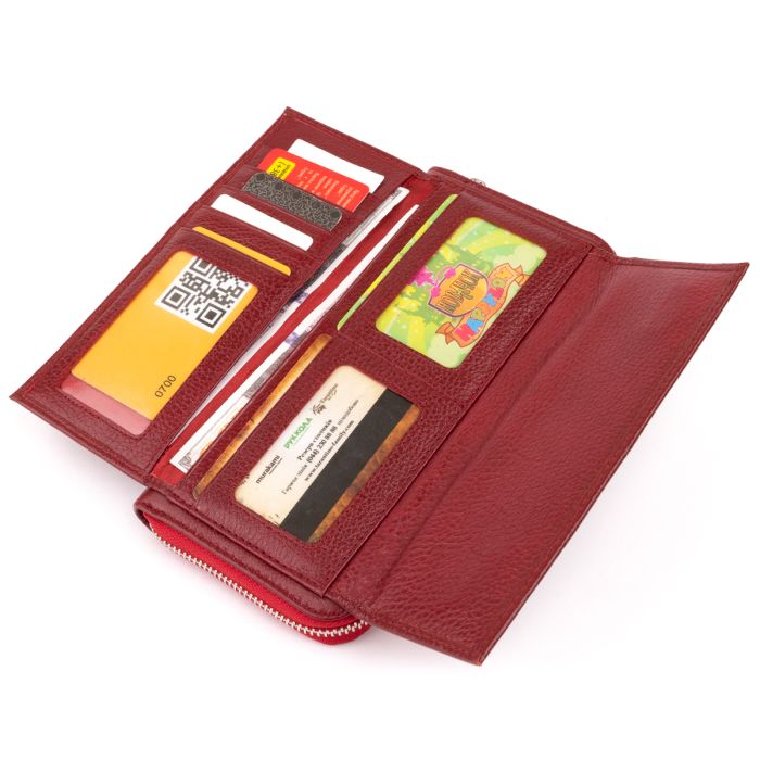 Кошелек кожаный женский ST Leather 19293 бордовый