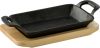 Чугунная миниформа с серверной доской MasterPro Foodies cook&share 17x10 см (BGMP-3807-EM)