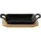 Чавунна мініформа з серверовочною дошкою MasterPro Foodies cook&share 17x10 см (BGMP-3807-EM)