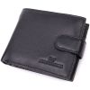 Горизонтальный кошелек среднего размера из натуральной кожи ST Leather 22454 черный