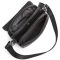 Месенджер із клапаном через плече 24х20х6, шкіряна барсетка Tiding Bag TD-20033 чорна