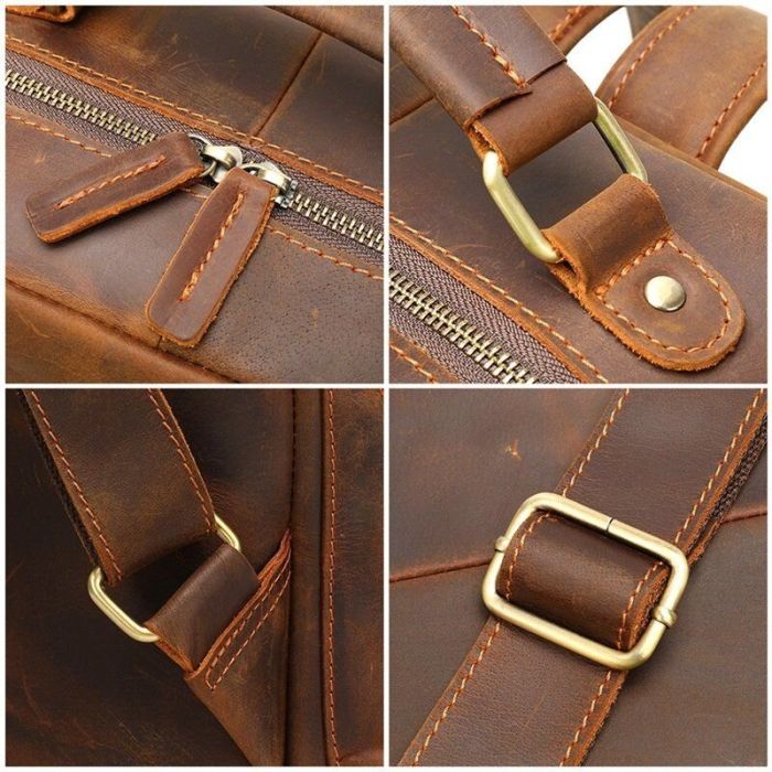 Рюкзак винтажный для ноутбука 14712 кожаный Vintage коричневый