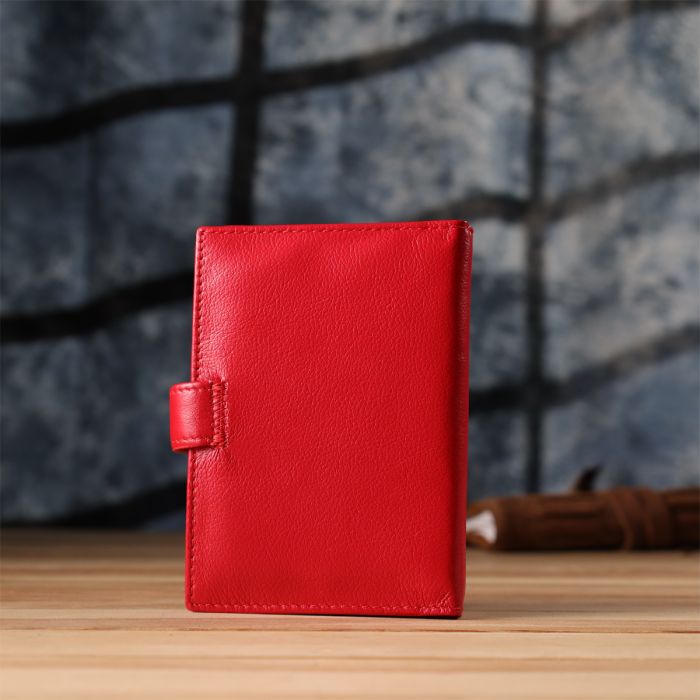 Красива обкладинка на документи для жінок з натуральної шкіри ST Leather 23118 червона