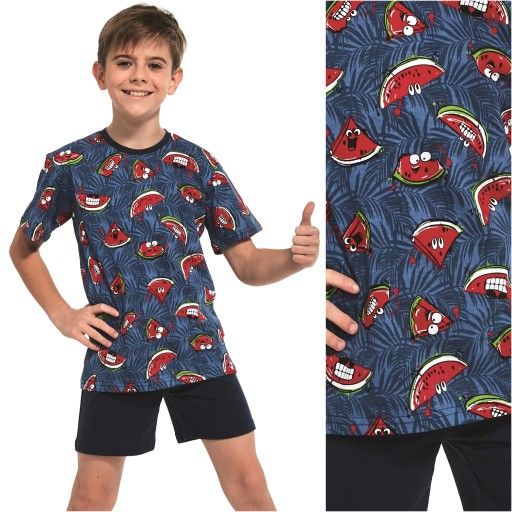 Піжама для хлопчиків 334-20 86 WATERMELON 3 Cornette джинс-червона