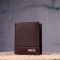 Зручне портмоне для чоловіків з натуральної шкіри KARYA 21322 коричневий