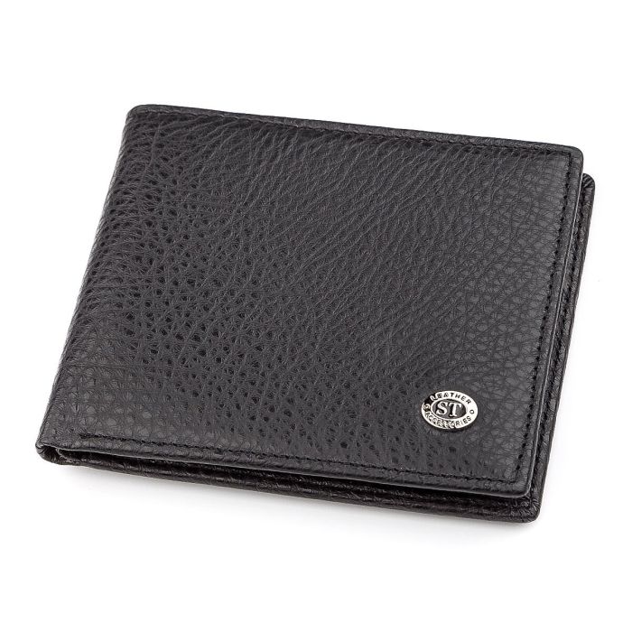 Мужской кошелек ST Leather 18319 (ST160) черный кожаный