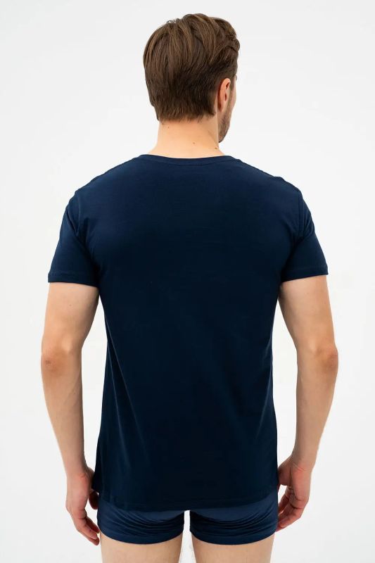 Мужская футболка с коротким рукавом 202 NEW 4-5XL Cornette синяя