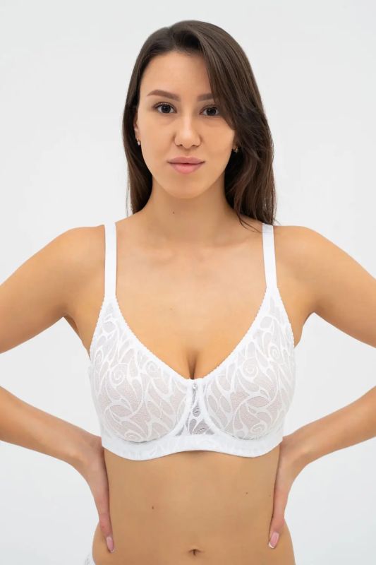 Бюстгальтер м'яка чашка SIMONA 009 05 01 Effetto Lingerie білий
