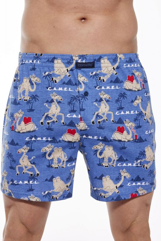 Боксерки чоловічі 154 Cornette 011-154 Classic A24 3-5XL синьо-бежеві