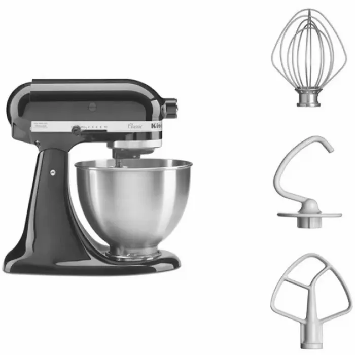 Кухонна машина KitchenAid Classic 4,3 л 5K45SSEOB з відкидним блоком чорний
