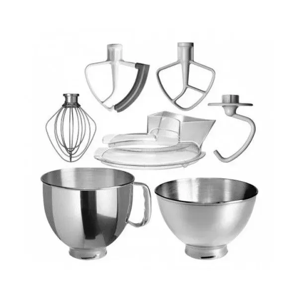 Кухонна машина KitchenAid Artisan 4,8 л 5KSM175PSEMS з відкидним блоком срібний медальйон