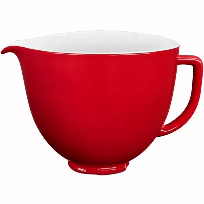 Чаша KitchenAid 4,7 л 5KSM2CB5ER керамическая, с ручкой, цвет снаружи красный