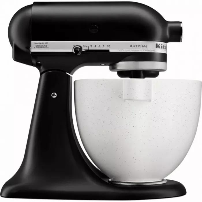 Чаша KitchenAid 4,7 л 5KSM2CB5PSS керамічна, з двома ручками, візерунок плямистий камінь